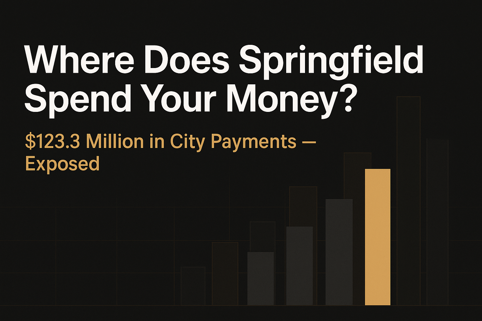 Where does Springfield Ohio spend your money? $123.3 million in city payments to 1,585 vendors in 2025, analyzed from public records